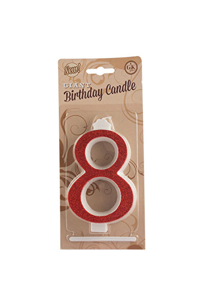 Lumea Lumanari cifre uriase nr.8 rosu - Candle