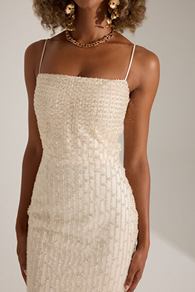 BETTY & SAM MILICA EKRU ELBİSE