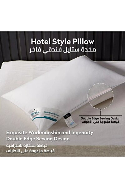 Home Centre DONETELLA Luxury Down Alternative Microfibre Top Hotel Pillow - 50x75 cm