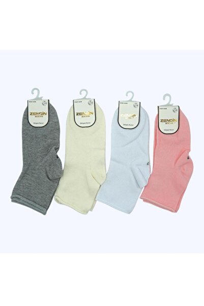 RAPAPA Girl's 4-Piece Seamless Elasticless Girl's Sock Socks 3120