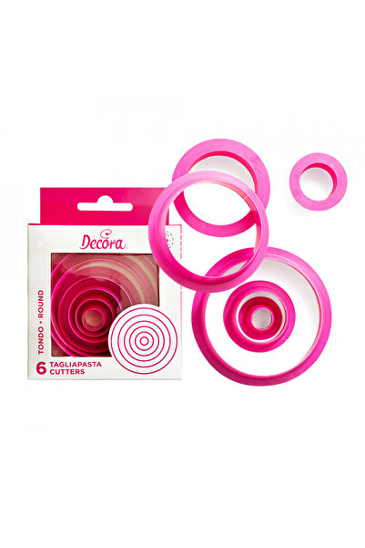 Lumea Decupator biscuiti, fursecuri model rotunda, 6 buc. - Decora