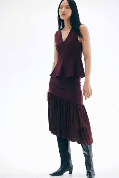 H&M Peplumlu İnterlok Üst