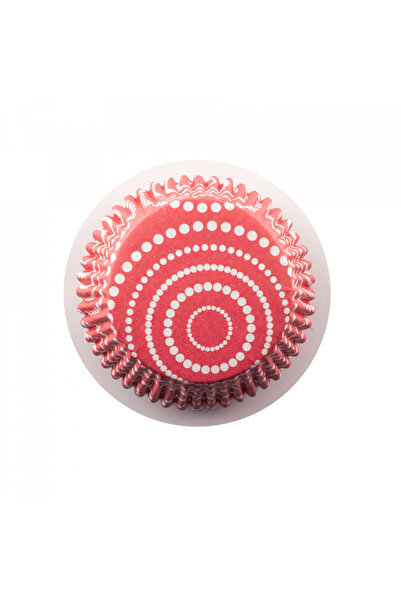 Lumea Χαρτάκια για cupcakes ColorCups με κόκκινο μοτίβο και λευκούς κύκλους, ...