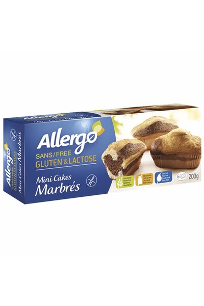Allergo Gerble gluten-free and lactose-free marbled mini cake 230 g