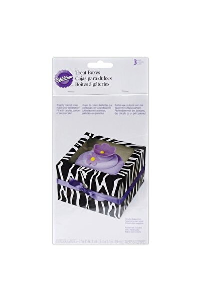 Lumea Cutii model Zebra pentru briose, prajituri 3 buc. - Wilton