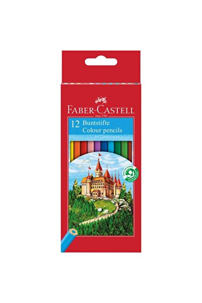 Faber Castell Set 12 creioane colorate Faber Castell, lemn, Multicolor