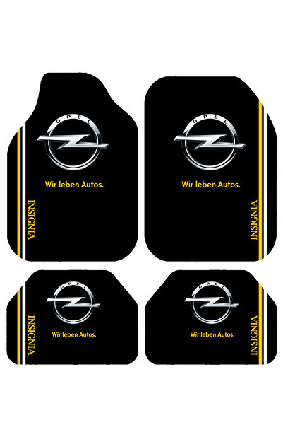 BigArts Home Opel Insignia Logolu Siyah Dekoratif Oto Paspas Takımı – Univers...