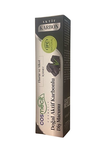 BİZİMAKTAR Cosmecit Doğal Aktif Karbonlu Diş Macunu 125gr