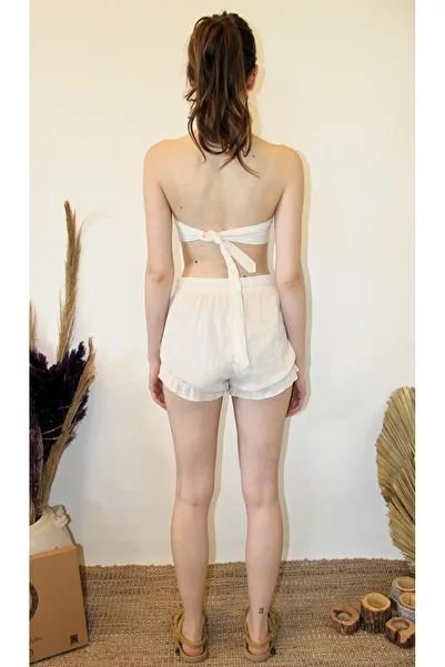 ARİNNASİDE Elastic Balloon Leg Shorts