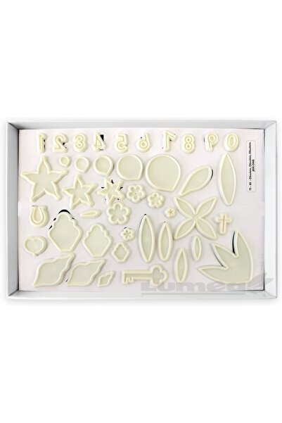 Lumea Set decupatoare Flori, frunze, numari, 79 buc. -