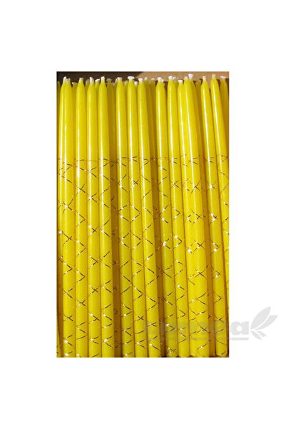 Lumea Κίτρινα κεριά με νήμα, 50 τεμ. -