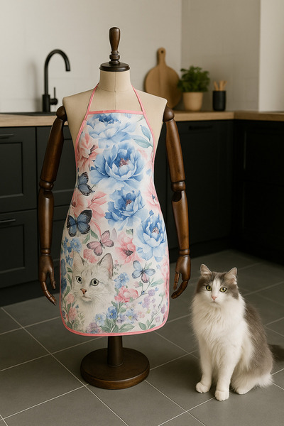 Limon Soft Digital Printed Water Liquid Proof Stain Resistant Kitchen Apron