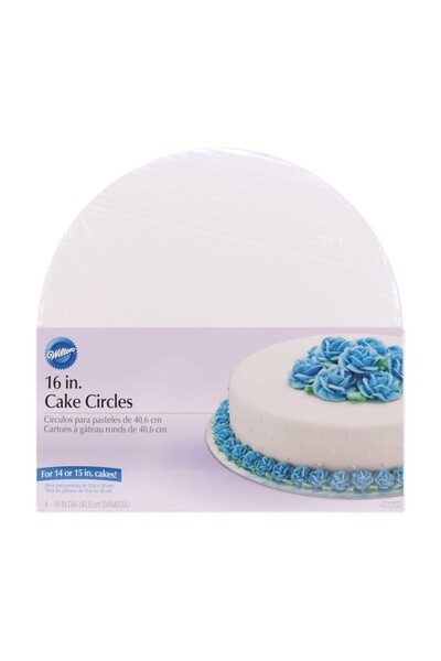 Lumea Бели кръгли подложки за торта, 40,6 см, 6 бр. - Wilton