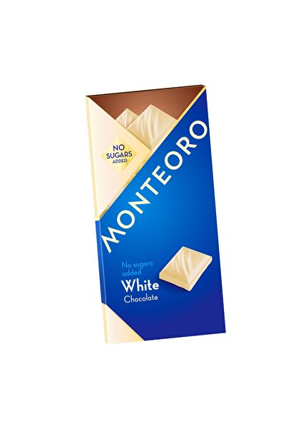 Monteoro Ciocolata alba fara zahar, 90g