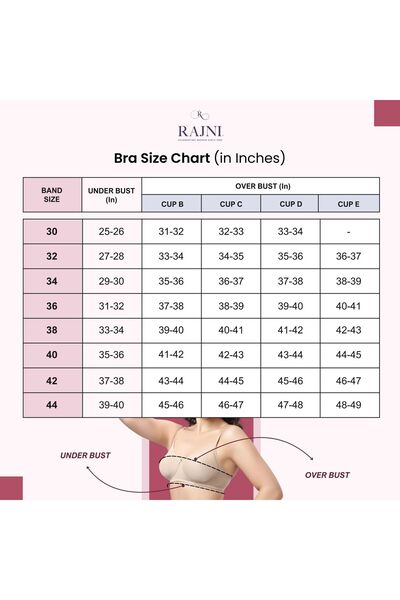 RAJNI Women's Bra C Cup Seamless Padded Full Coverage Wire Free Double Layered Liftup Stretch