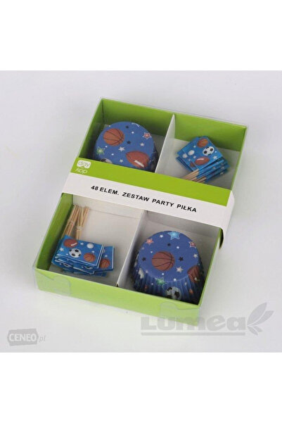 Lumea Hartii briose model Fotbal cu accesorii, 48 bucati