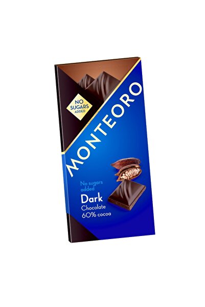 Monteoro Ciocolata amaruie fara zaharuri fara zaharuri 90g