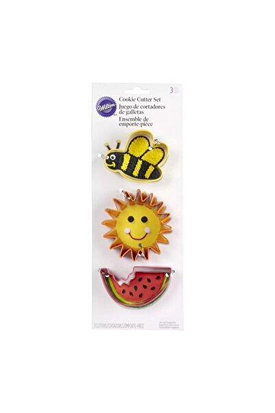 Lumea Set decupatoare Albinuta, Soare, Pepene rosu, 3 buc. - Wilton