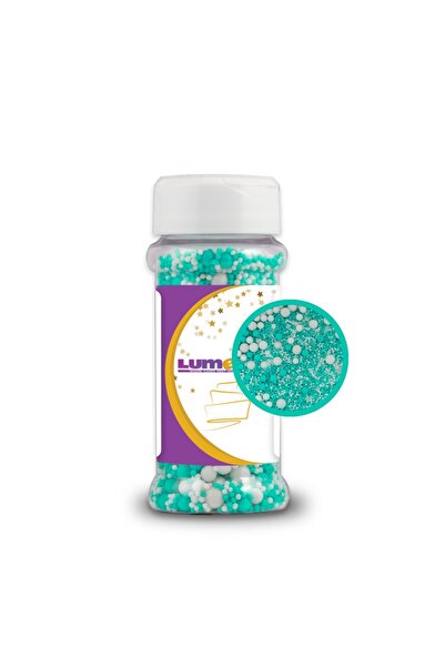 Lumea Turquoise & White Sprinkle Mix, 80g -