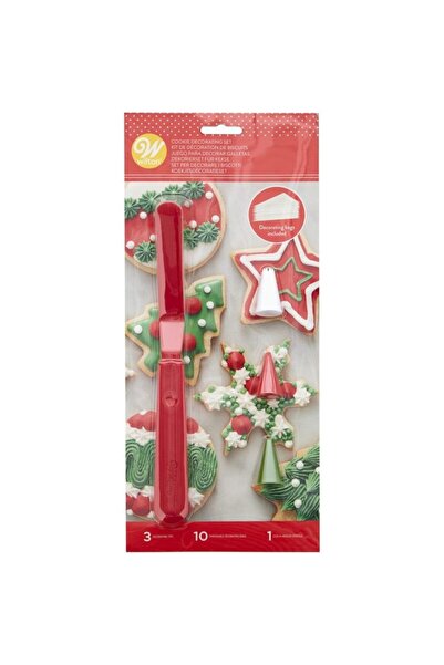 Lumea Set pentru decorare prajituri, fursecuri, Spatula, 3 dui de ornare, 10 pos de 30 cm - Wilton