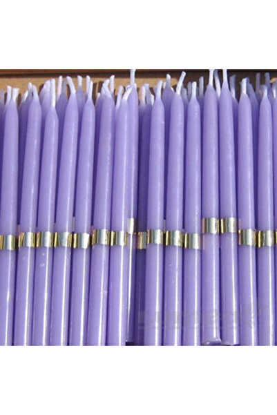 Lumea Μωβ κεριά με δαχτυλίδι, 100 τεμ. -