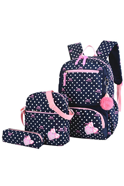 Buldug Çocuk Okul Çantası 3’lü Set (Sırt+Omuz+Kalemlik) – 4 Renk, Su Geçirmez...