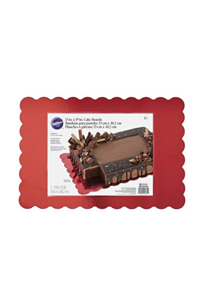 Lumea Правоъгълна подложка за торта 33x48 см, 3 бр. - Wilton