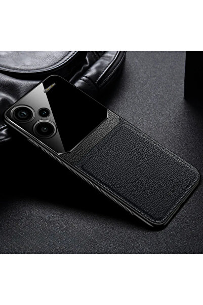 Zebana Lens Deri Kılıf Xiaomi Redmi Note 13 Pro Plus 5G Uyumlu