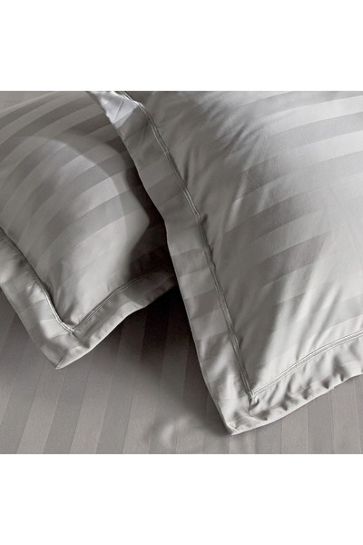 Home Centre Satin Stripe Pima Cotton Sateen 525 Thread Count 2-Piece Standard Pillowcase Set - 50x75 cm