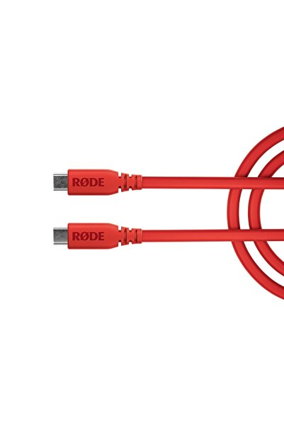 RØDE SC17: Kırmızı | 1.5 mt. USB-C - USB-C Flat kablo