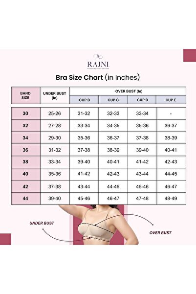 RAJNI Women's Bra C Cup Seamless Padded Full Coverage Wire Free Double Layered Liftup Stretch
