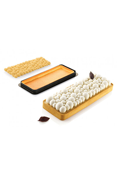 Lumea Forma silicon Dreptunghiulara model Kit tarte ring bubble - SilikoMart