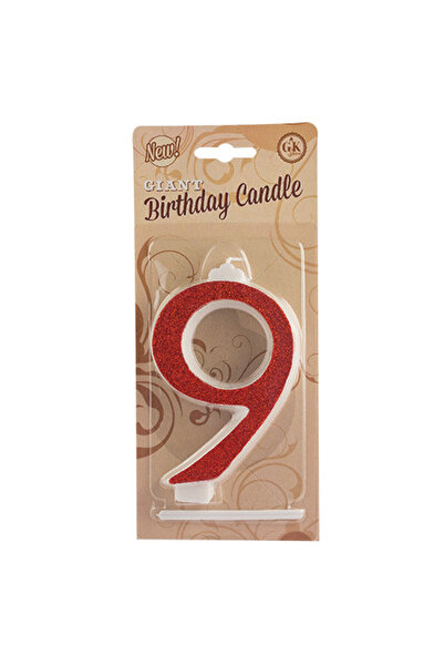 Lumea Lumanari cifre uriase nr.9 rosu -