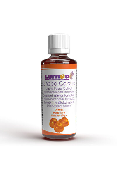 Lumea Orange liquid food coloring, 50ml - recommended for chocolate -