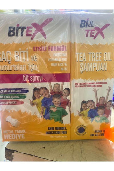 Bitex Saç biti ve yumurta için bit spreyi 250ml+Şampuan[hediye tarak]
