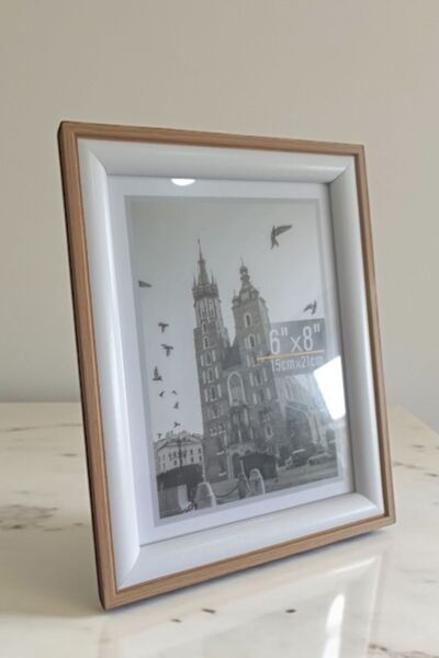 BSP Wooden Picture Frame Picture Size Height 15cm Width 20cm (with Glass)