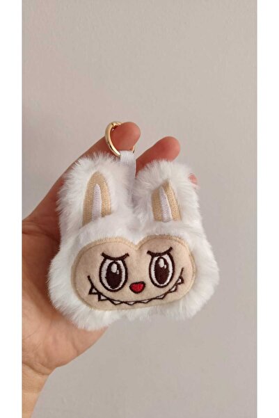 FAMEMUS ACCESSORY سلسلة مفاتيح لابوبو من القطيفة 10 سم