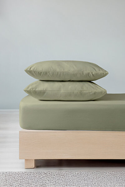 BELENAY Velora 100% Cotton Double Fitted Sheet Duvet Cover Set 200 X 220