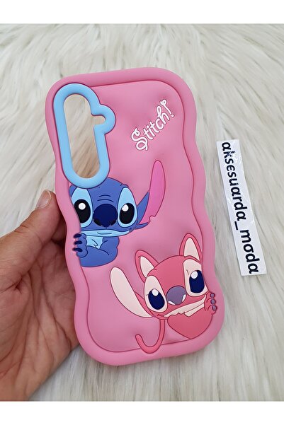 ZB Aksesuarda Moda SAMSUNG GALAXY A24 Uyumlu Stitch Disney Lilo Ve Stiç Hamur...