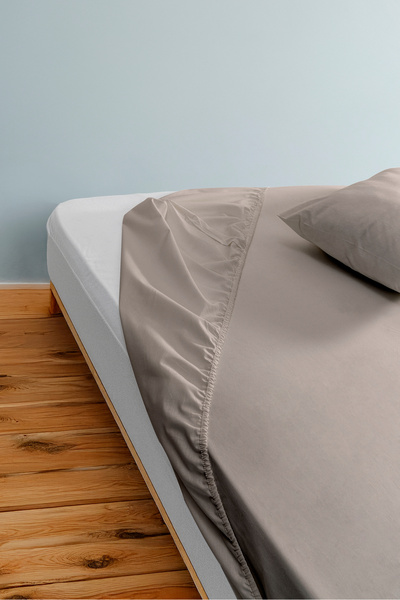 BELENAY HOME Velora 100% Cotton Double Fitted Sheet Duvet Cover Set 200 X 220