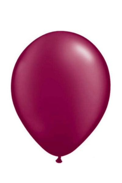 Bunloon Metallic Burgundy Balloons 25 Pieces - 12 Inch Chic Decoration and Event Set