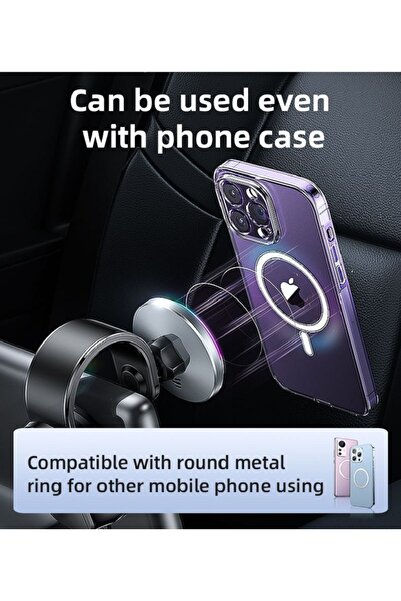 Yesido شاحن سيارة يسيدو C292 - حامل جوال لاسلكي بتبريد 15W مع إضاءة LED