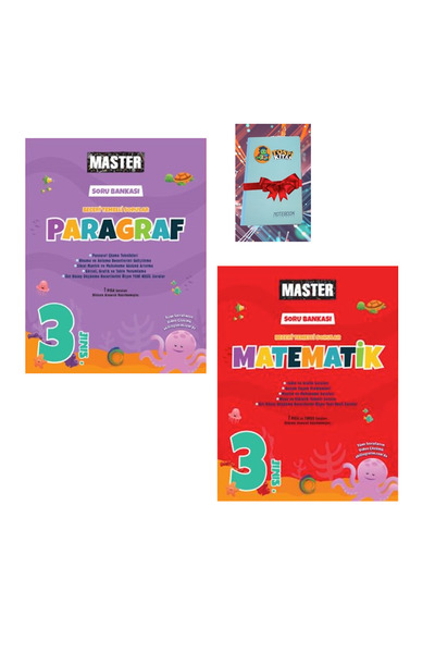 Okyanus Yayınları 3. Sınıf Master PARAGRAF + MATEMATİK Soru Bankası ( NOT DEF...