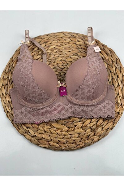 F.K Dantelli Desteksiz Balenli B Cup Bralet Sütyen