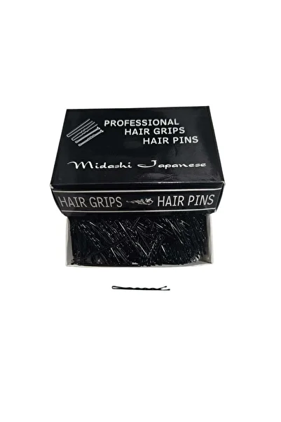 Midashi Japanese Black Wavy Metal Hairpins 5.5 cm 500gr - Midashi Japanese