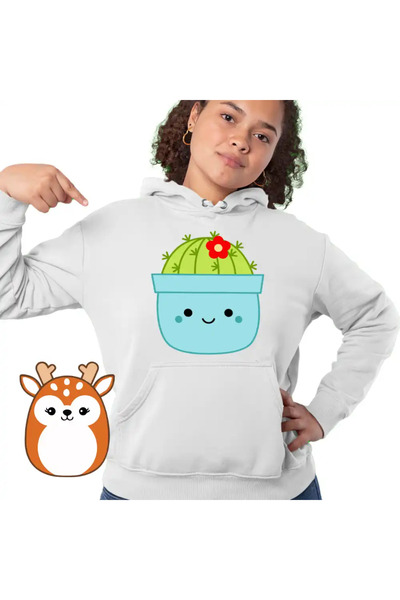 OEM Women's Sweatshirt Squishmallows Cactus Pot