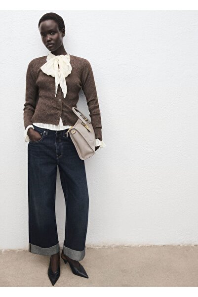 MANGO Woman Kanal örgü cardigan