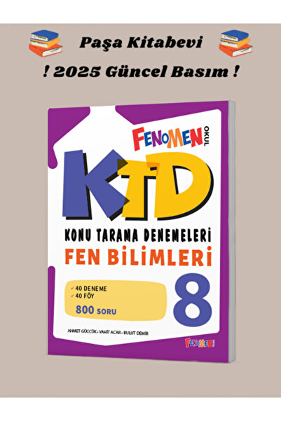 Fenomen Yayıncılık Fenomen Okul 8.Sınıf KTD FEN BILIMLERI (40 DENEME)