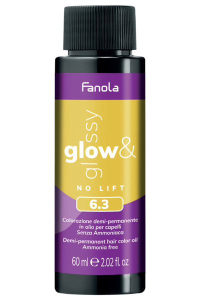 Fanola Toner de Par 6.3 Demi-permanent – No Yellow Glow&Glossy Blond Auriu Inchis 60ml –