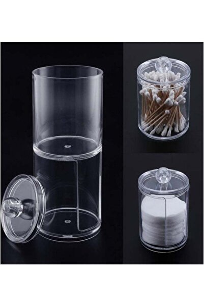 Raffine Cotton Swab Multi Storage Box Transparent